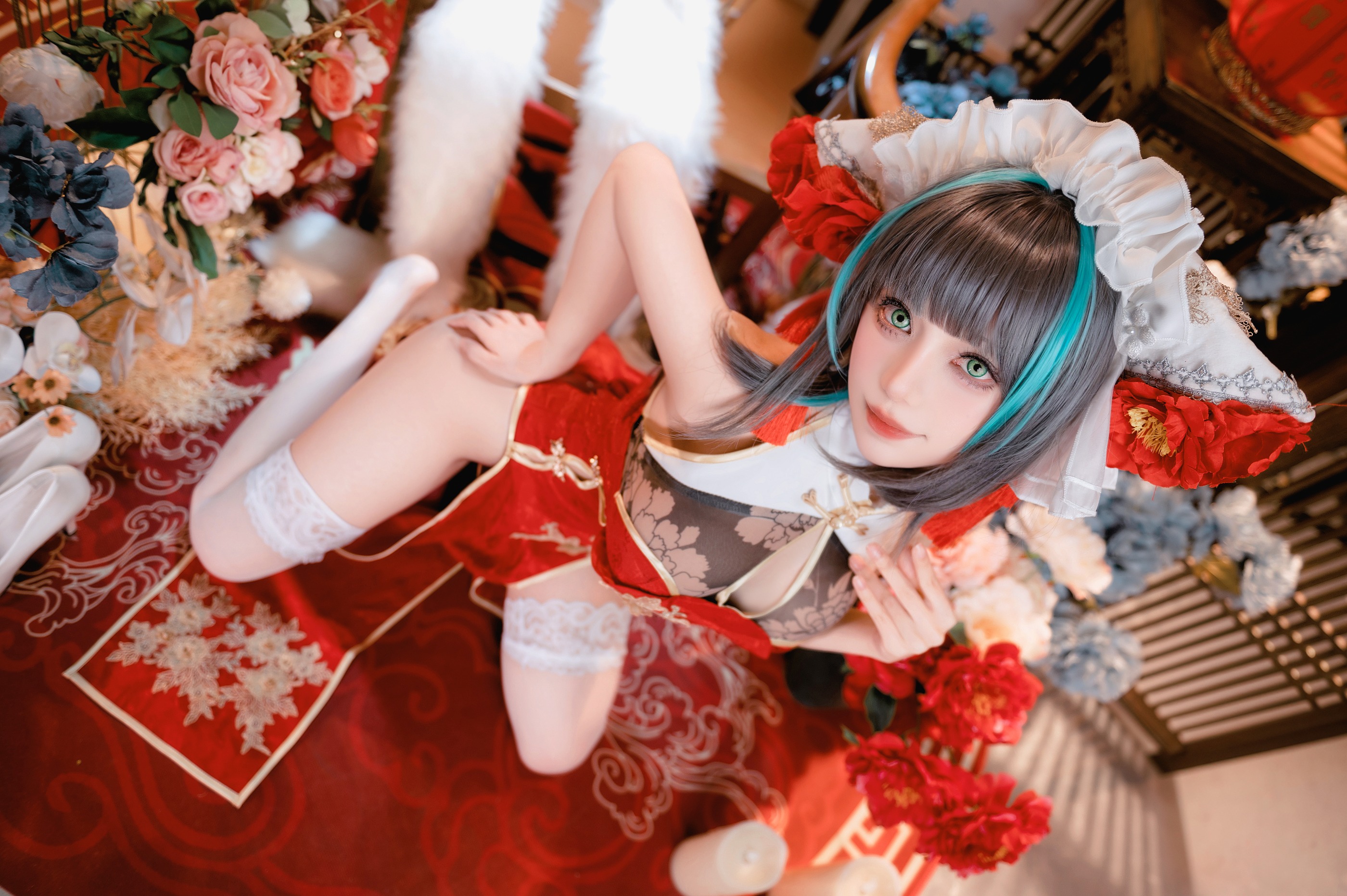 图片[1]-Shika小鹿鹿 – NO.129 碧蓝航线 新年柴郡[17P]-XikXak